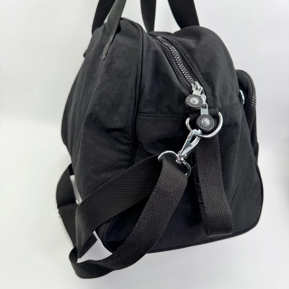 2Pc Kipling Beis Diaper Bag Changing Pad Camama Extra Large‎ Satchel Black